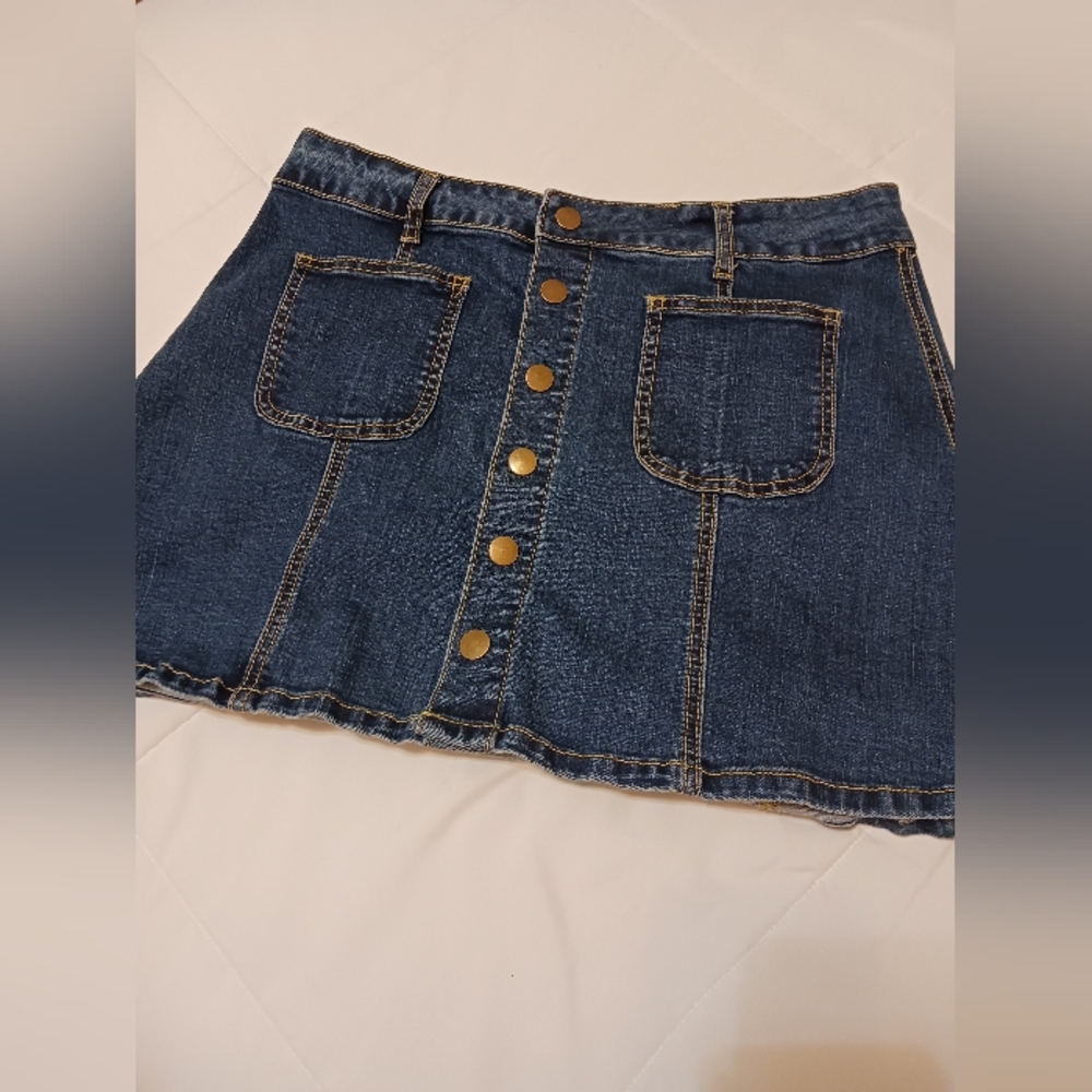 Altar'd State Back to School Denim Skirt - Picture 4 of 4